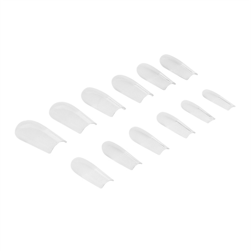 Tips Elastici per Allungamento Unghie Invisible Flexi Tips 02 Clear Square